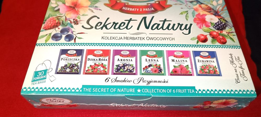 Zestaw herbatek owocowych Malwa 30 sztuk