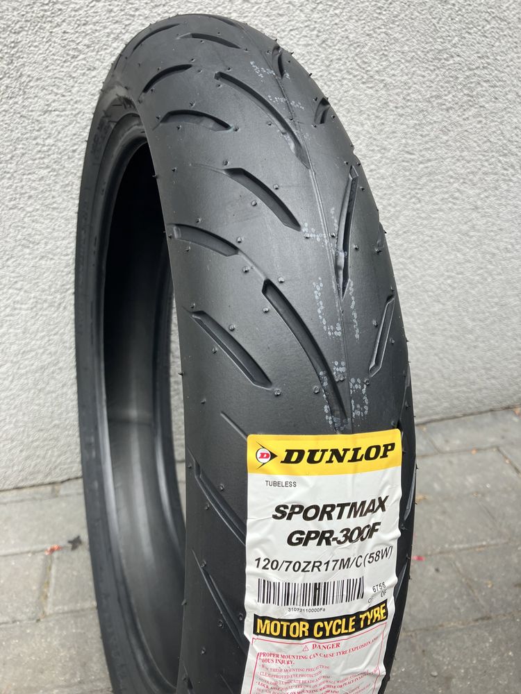 120/70ZR17 Dunlop SPORTMAX GPR300F RS RSV R Nine T XB CB CBR VTR Ninja