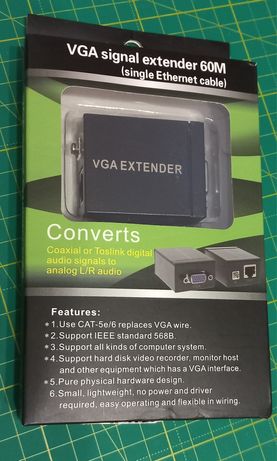VGA extender - удлинитель видео сигнала vga
