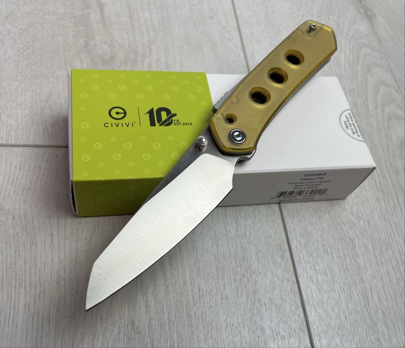 CIVIVI Vision FG, Polished Ultem, Satin