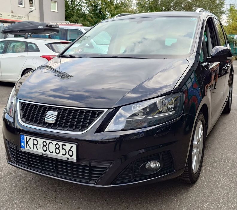 Seat Alhambra 7-os., 1. właś., stan bdb, alcantara, video, salon Polska, serwis ASO