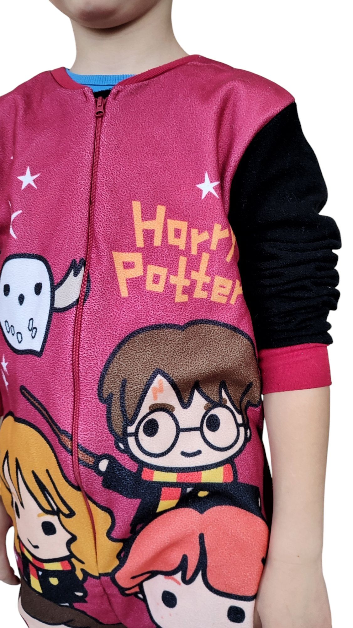 Harry Potter 7/8 lat kombinezon polarowy cienki piżama wiosenna