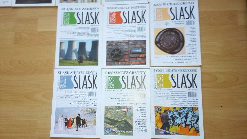 2 zł/sztuka Miesięcznik "Śląsk"- 37 starych numerów (lata `96-`08)