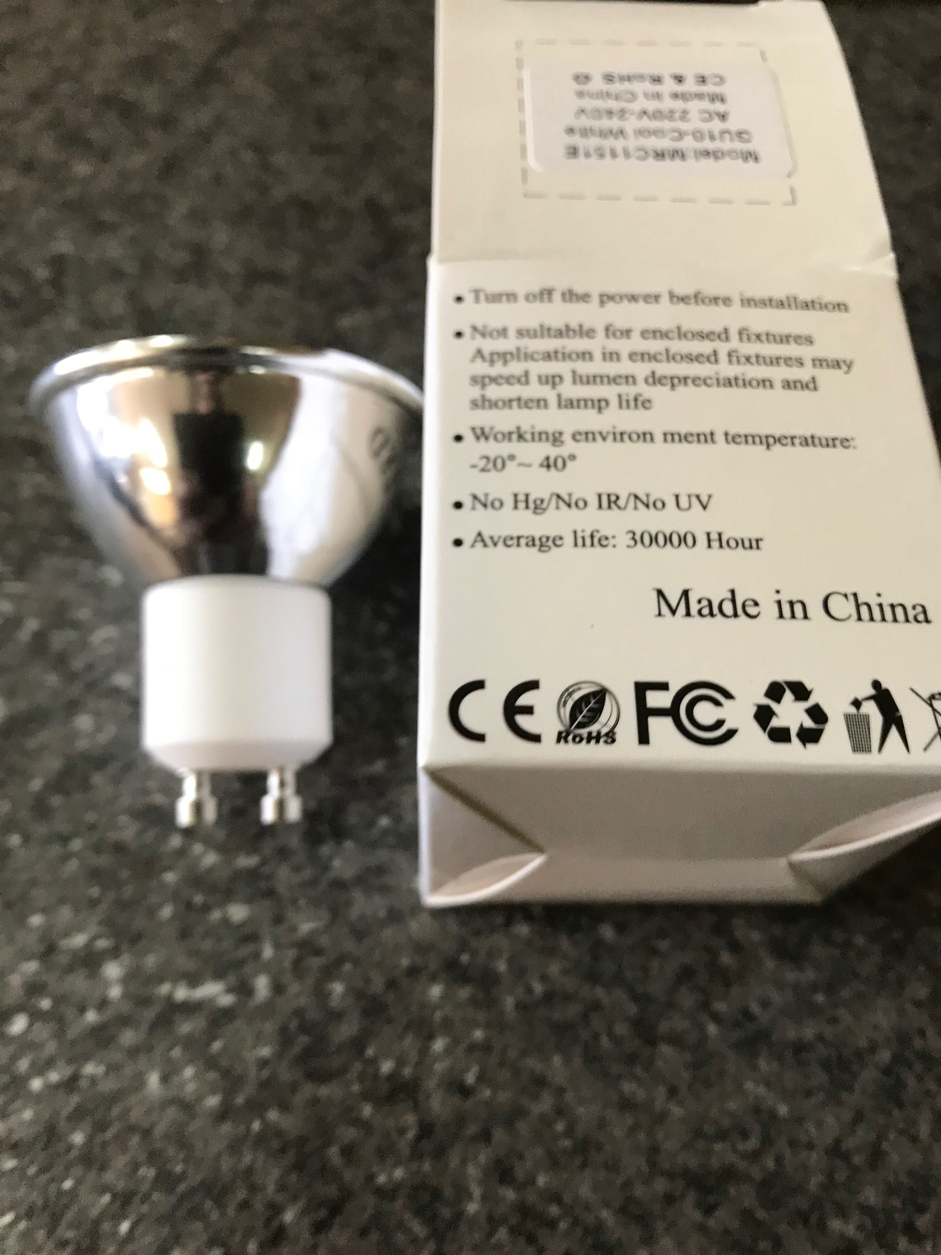 Лампочка светодиодная LED 220v, цоколь GU-10, MRC1151E