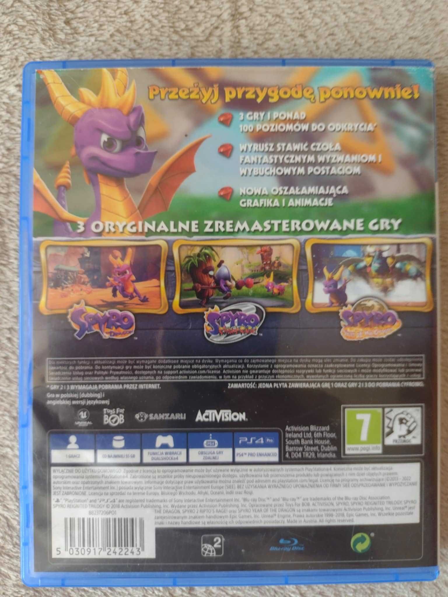 Spyro Reignited Trilogy  PS4 pl