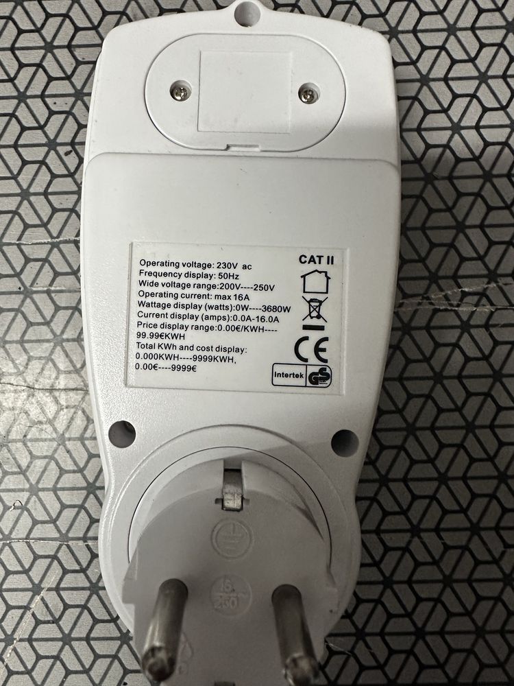 Medidor de consumos eletricidade 16 amperes
