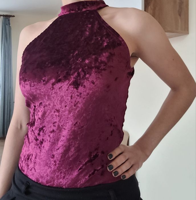 Body welurowe M damskie