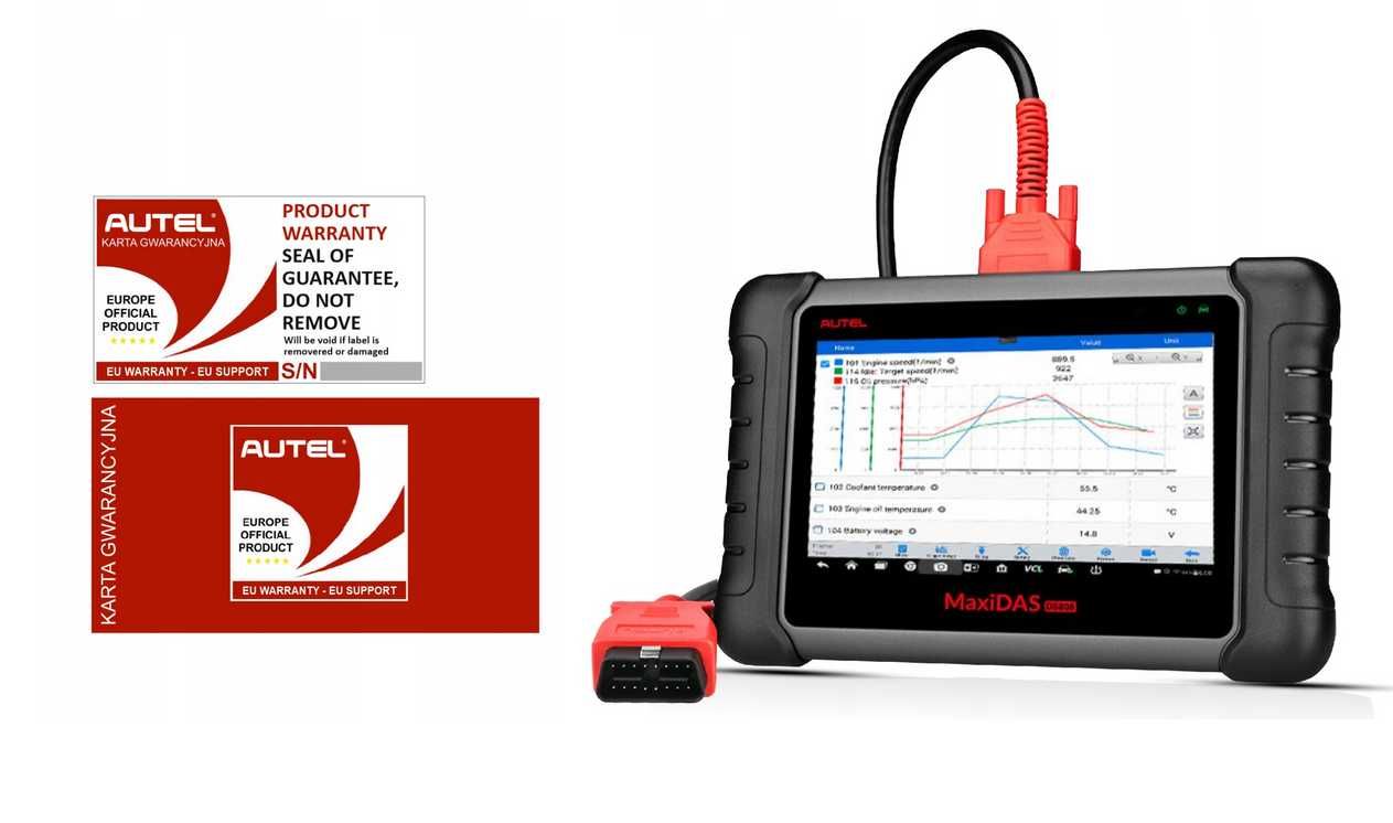 Tester diagnostyczny Autel DS808 komputer interfejs