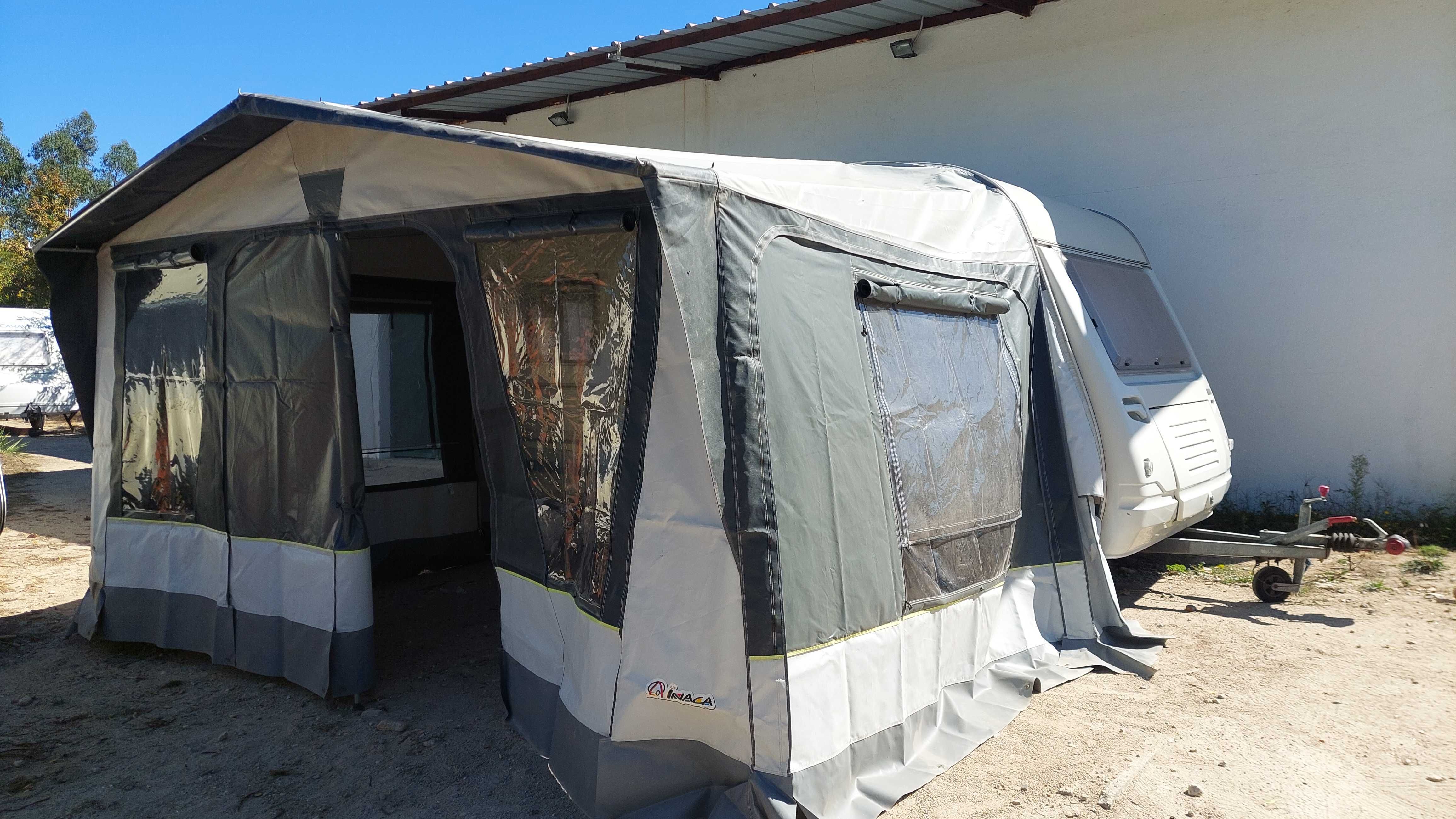 Caravana Sun Roller, A.C., toldo e avançado com documentos
