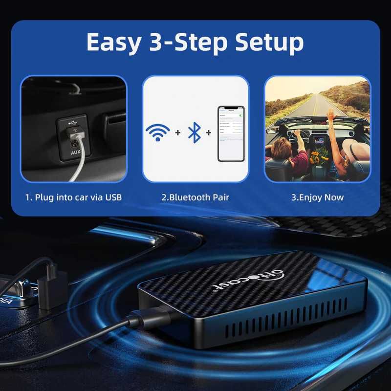 Adaptador Ottocast Play2Video Pro Wireless CarPlay/Android Auto