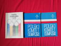 Polski Komitet Olimpijski 1980 r. Karta Olimpijska 1979, 2x Biuletyn