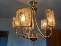 Lampa sufitowa mosiężna