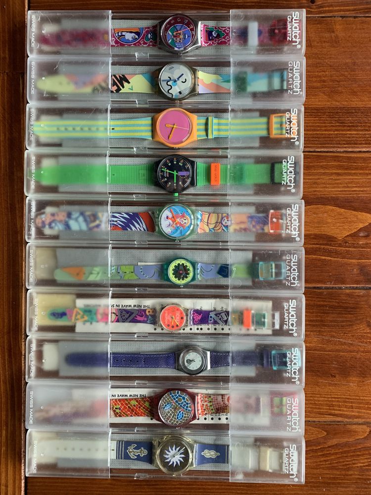 Vendo coleção de relógios swatch