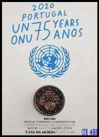 Portugal - Moeda 2€ 75 anos da ONU - BNC
