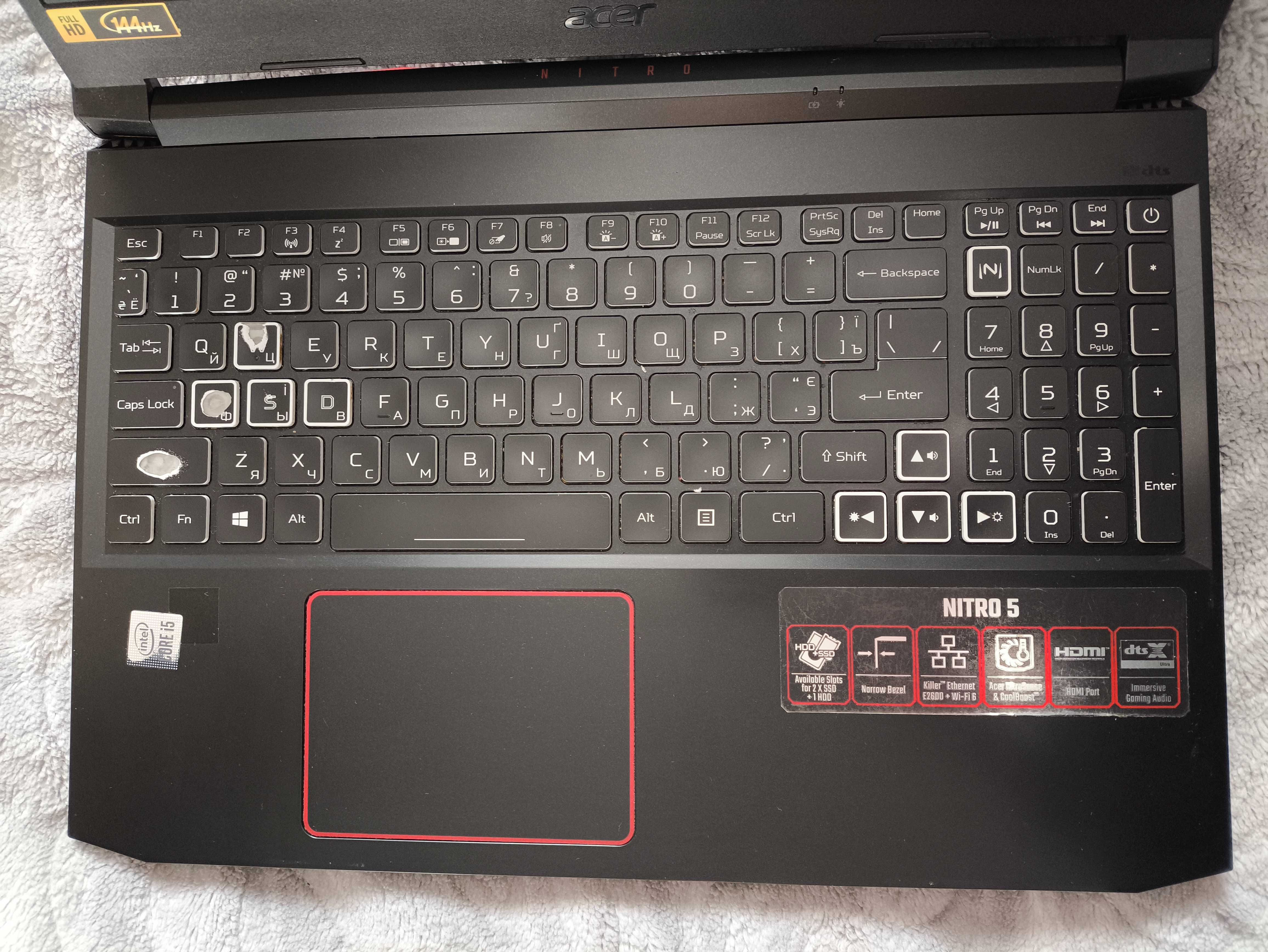 Ноутбук Acer Nitro 5 AN515-55-52GP Obsidian Black (не вмикається)