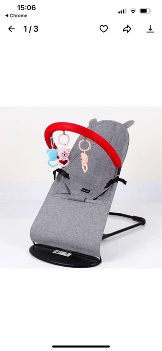 Шезлонг дитячий  як новий