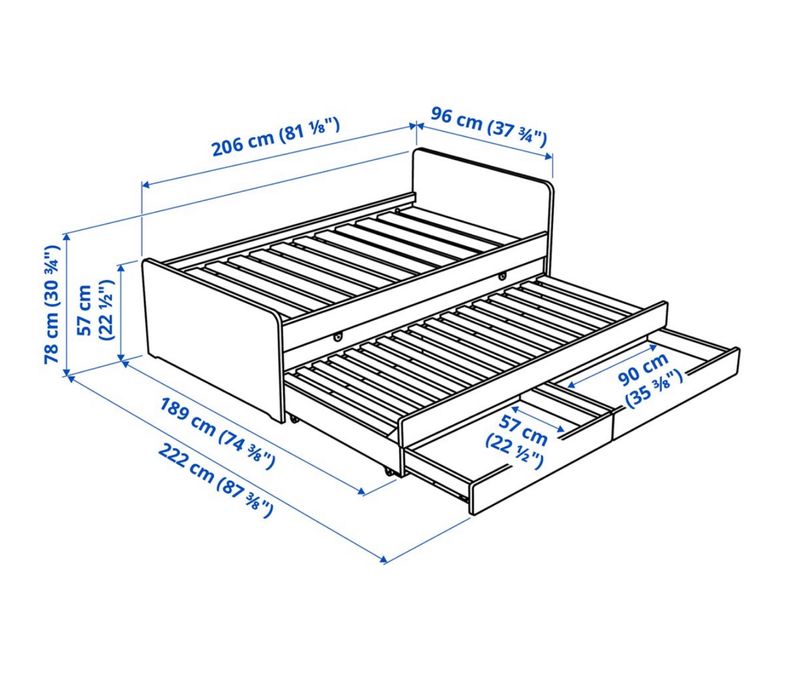 Łóżko ikea slakt nowy materac kieszeniowy 2w1slakt