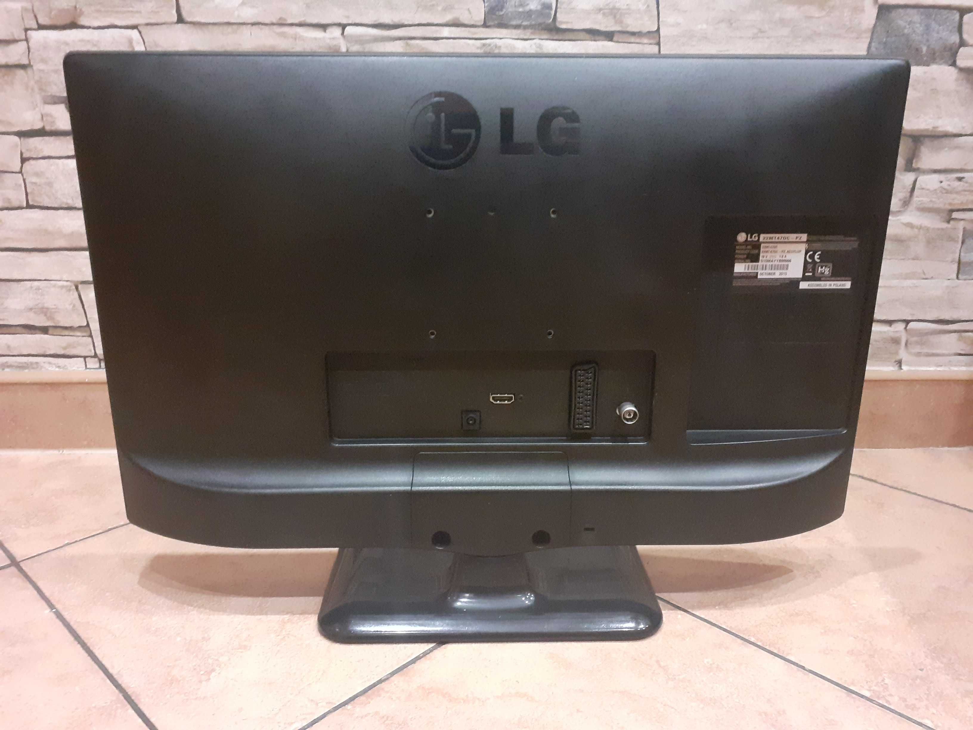 Telewizor LG 22MT47DC-PZ TV czarny