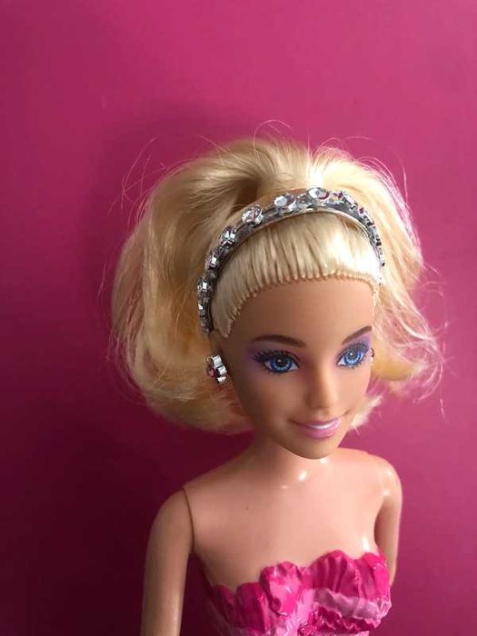 Barbie zabawka opaska biżuteria diament księżniczka korona vintage DIY