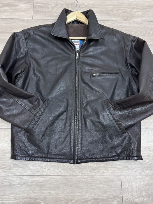 Hein Gericke M L шкіряна мото куртка пілот авіатор коричнева байк