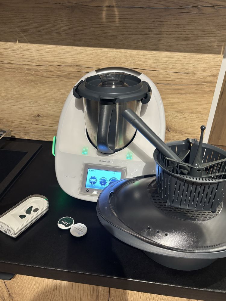 Biały Thermomix 5 TM5 Cook Key 2 nosiniki