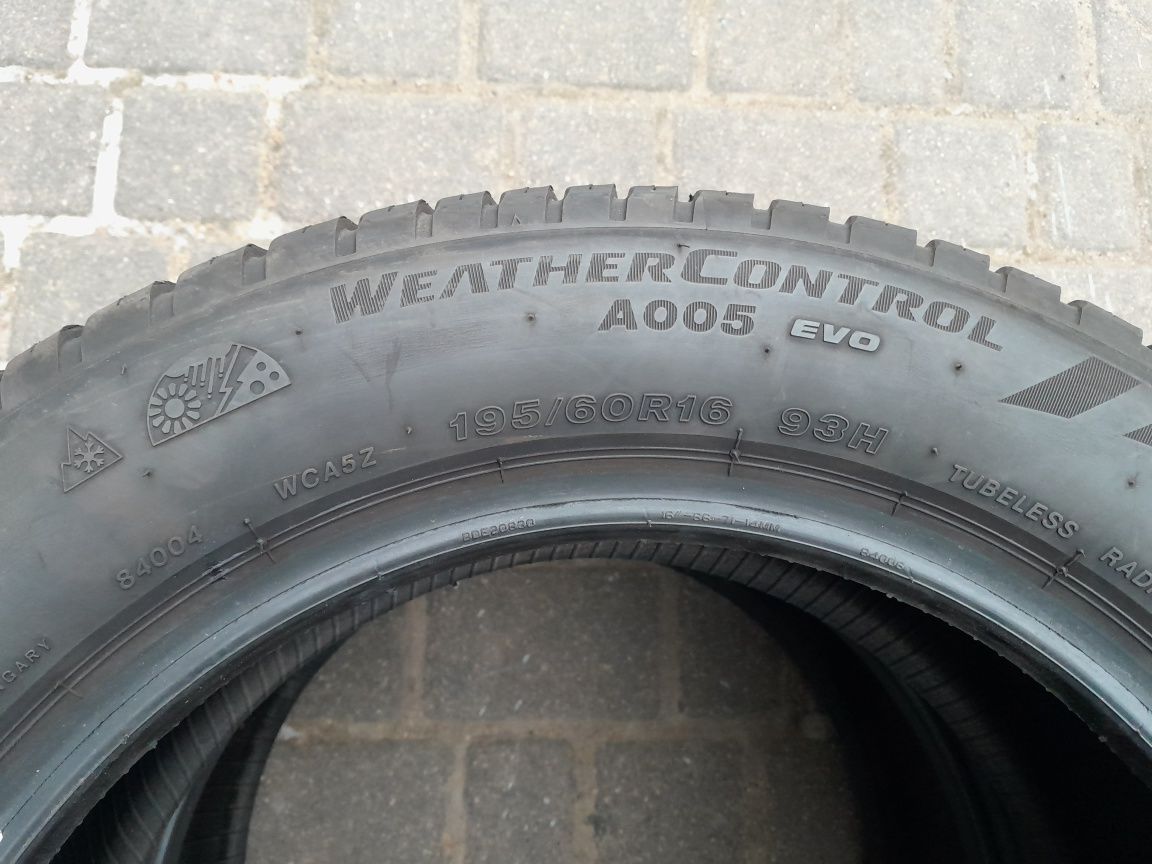 BRIDGESTONE 195/60R16 93H , pojedyńcza opona wielosezonowa.