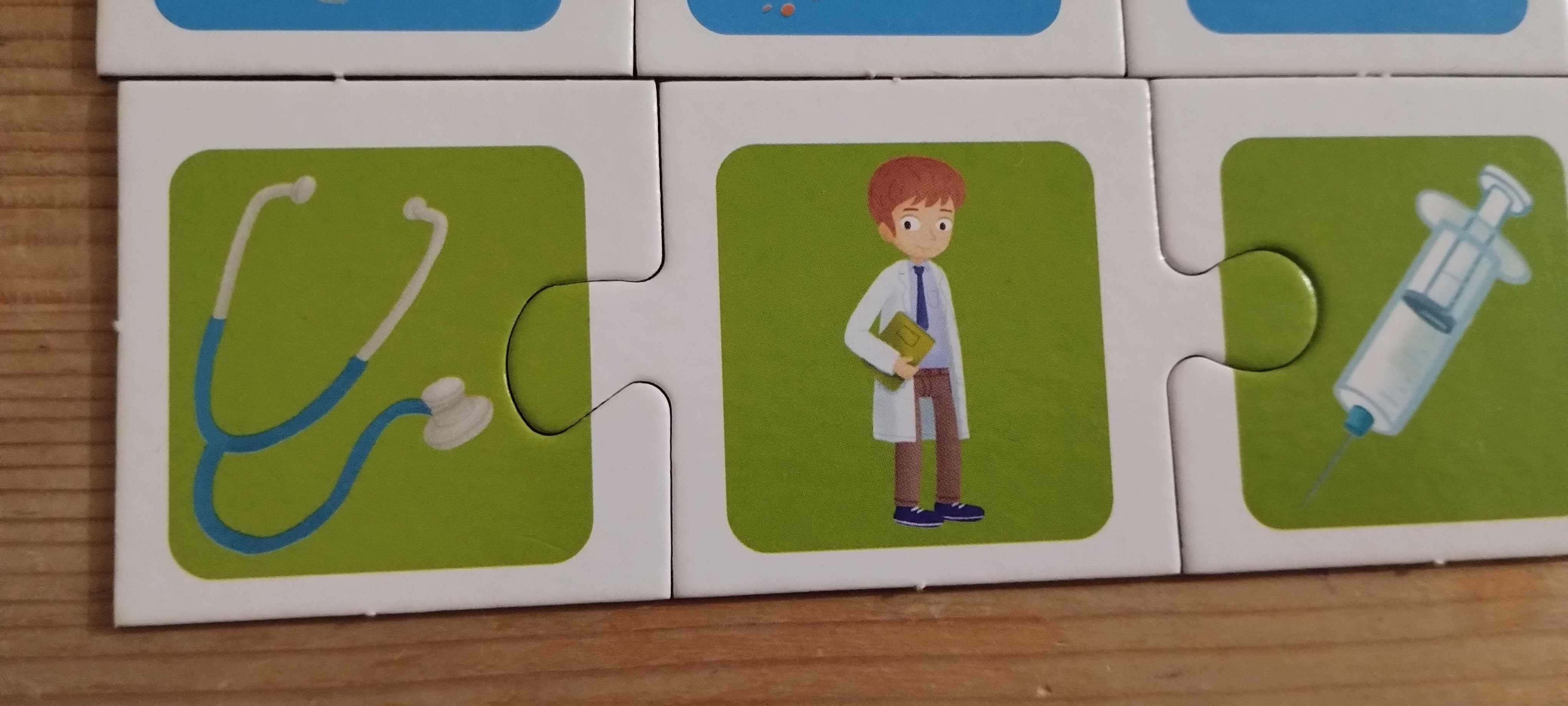 10 gier edukacyjnych i puzzli stan jak nowe