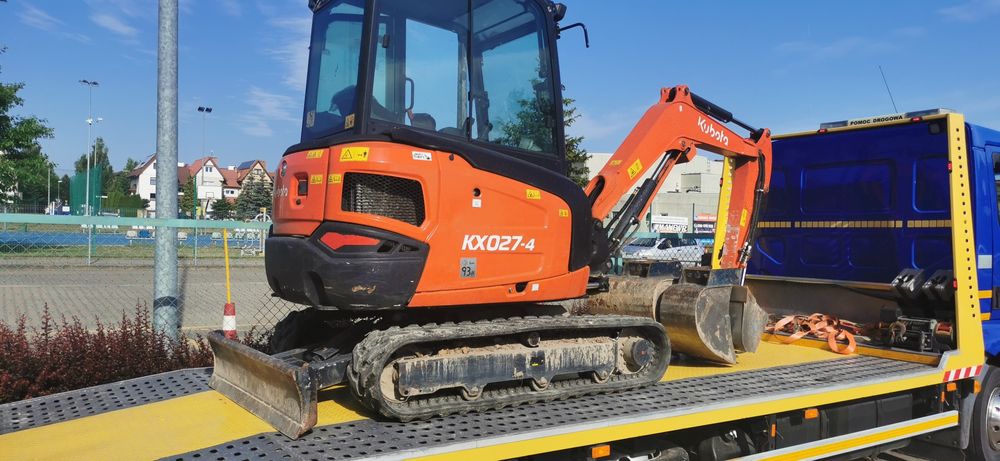 Wynajem minitraktorka kubota kx27 kx19