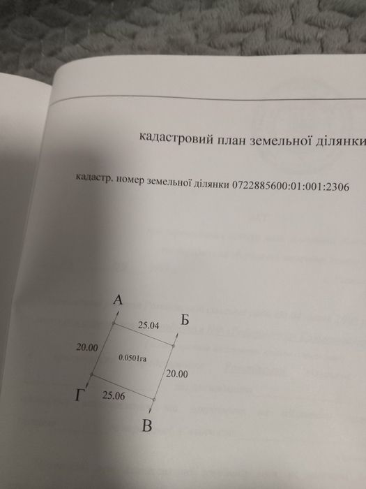 Продаж земельної ділянки