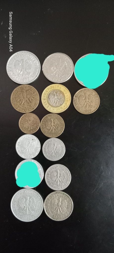 Польща набір монет за75гр,до 2000року до ріформ і післяі