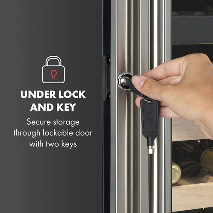 Nowa Winiarka Chłodziarka Lodówka na Wino Klarstein Vinovilla Duo 79