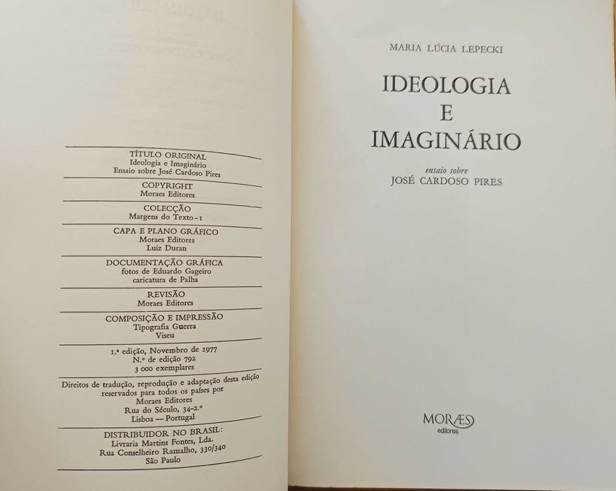 José Cardoso Pires (Ideologia e Imaginário) - Maria L. Lepecki