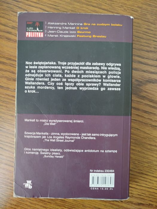 Henning Mankell - O krok