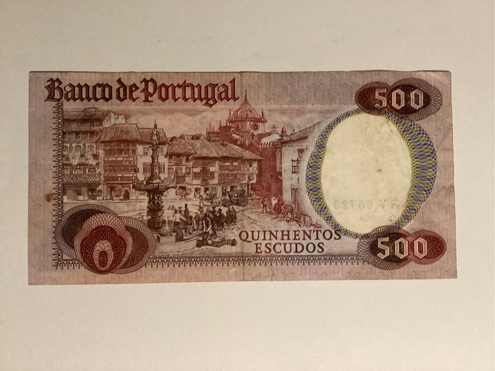 Nota de 500 escudos 4 Outubro 1979