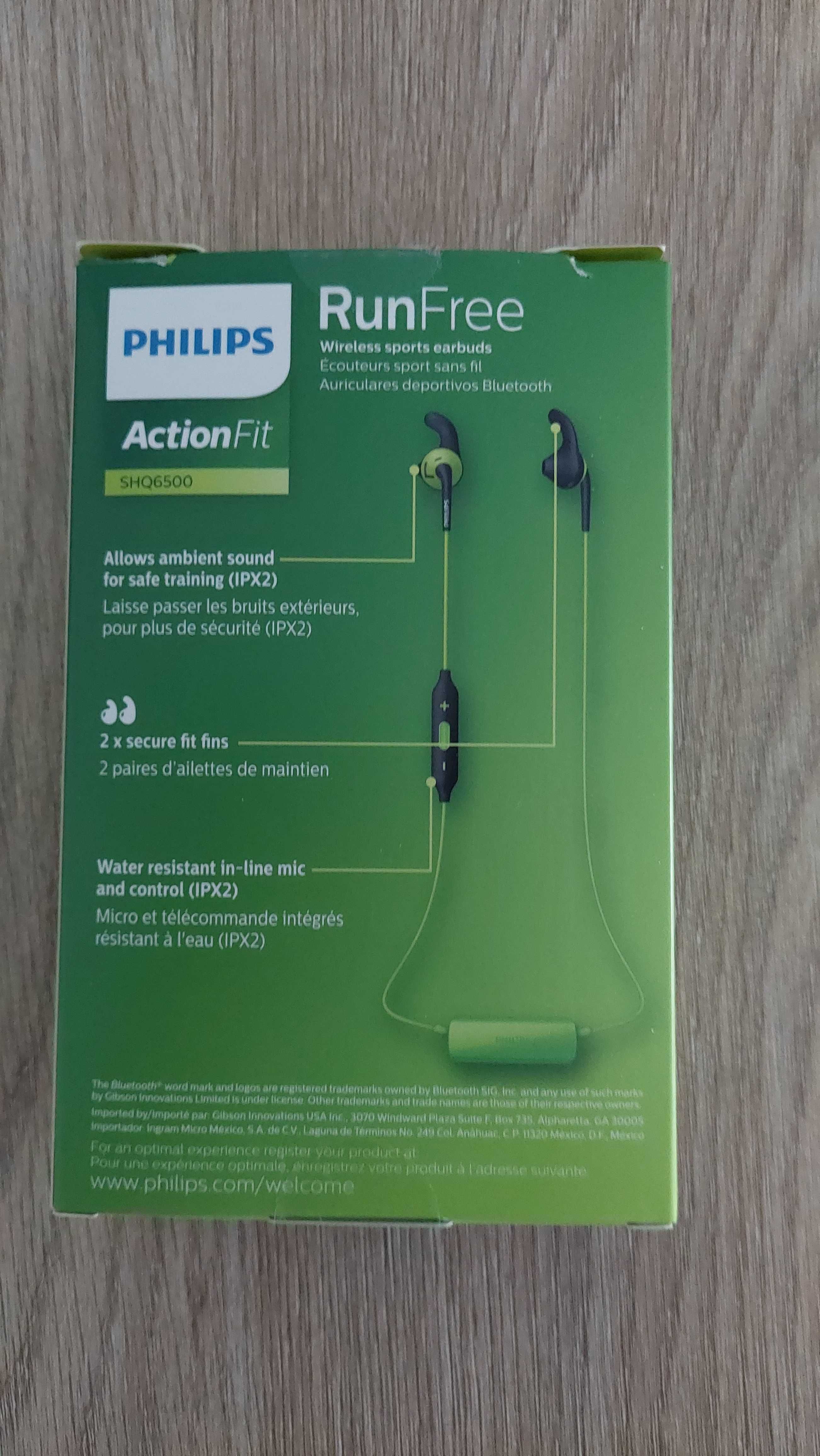 Słuchawki Philips bluetooth, mikrofon, NOWE