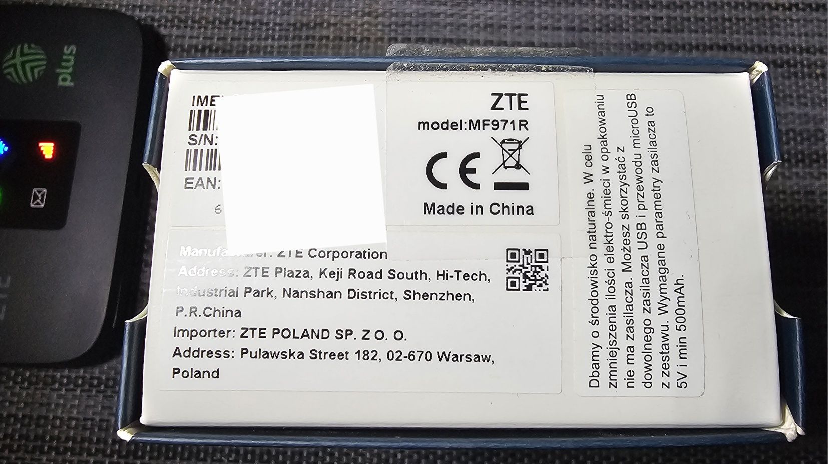 Router ZTE mf 971r router lte Wysyłka paczkomat za darmo!