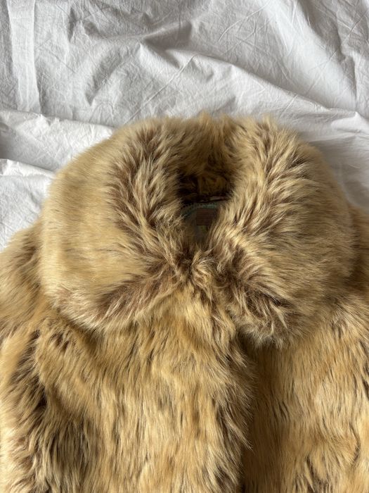 вінтажна жіноча шуба з штучного хутра maison margiela