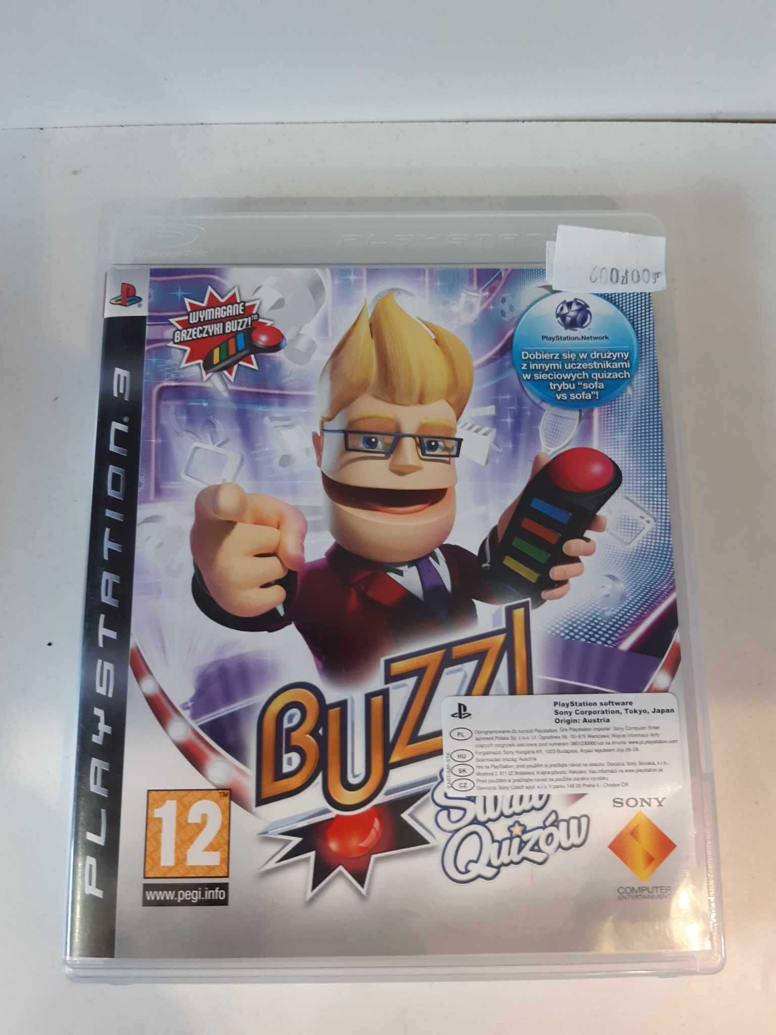 Gra Buzz! Świat Quizów po polsku + zestaw 4 sztuk Buzzerów