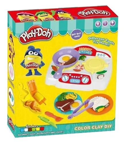 Тісто для ліплення Play-Doh Кухонна Плита тарілки, виделка, ножик