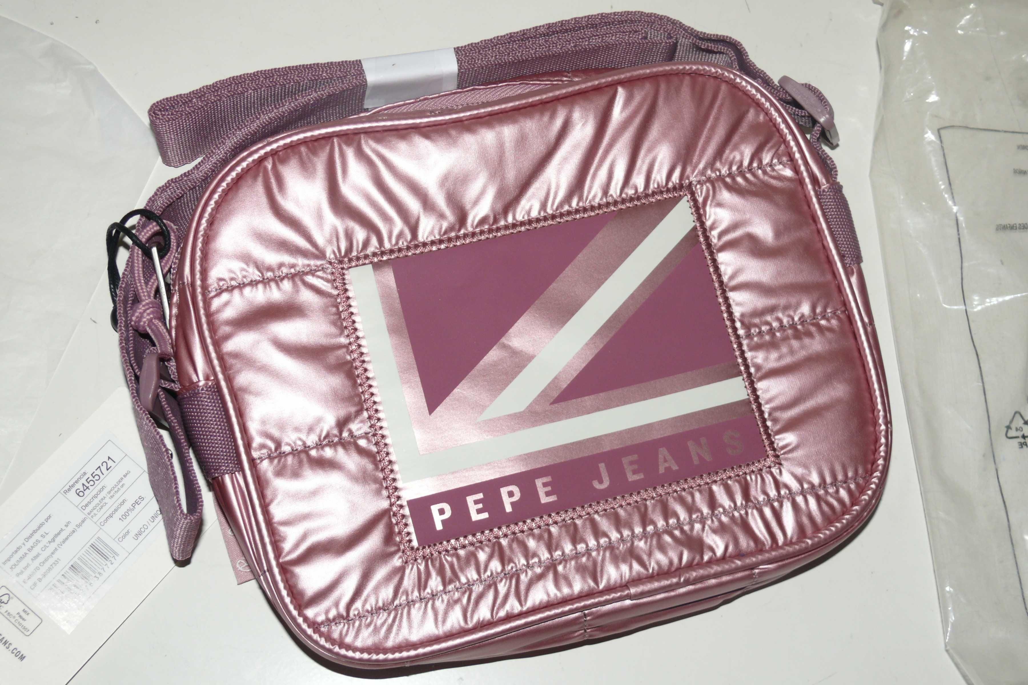 Pepe Jeans - Pequena bolsa de ombro rosa Carol