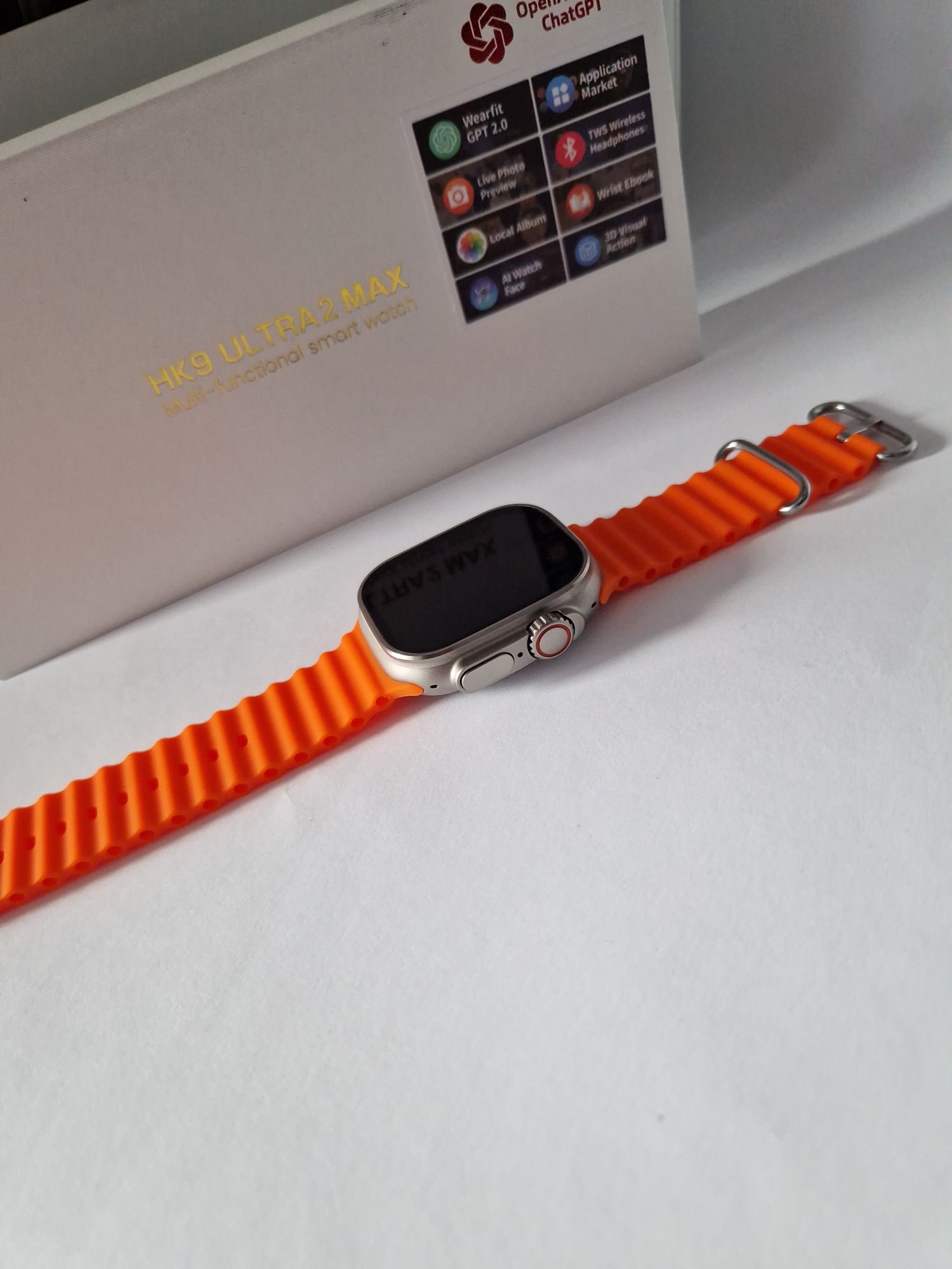 Smartwatch hk9 ultra 2 max, komplet nowy