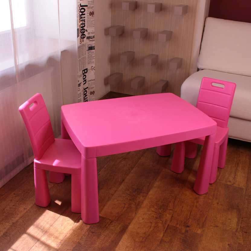 Столик долони набор стол стулья розовый стільчик стіл для дівчинки