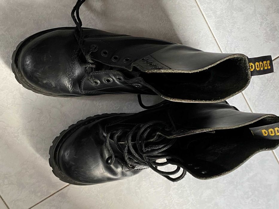 Botas Dodge original (unissexo) pretas, sola Goodyear