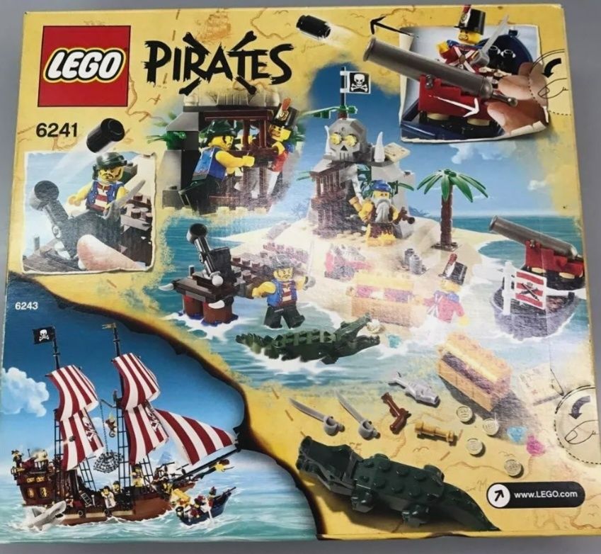 Lego 6241 Pirates Loot Island 5-12 bdb Wyspa łupów