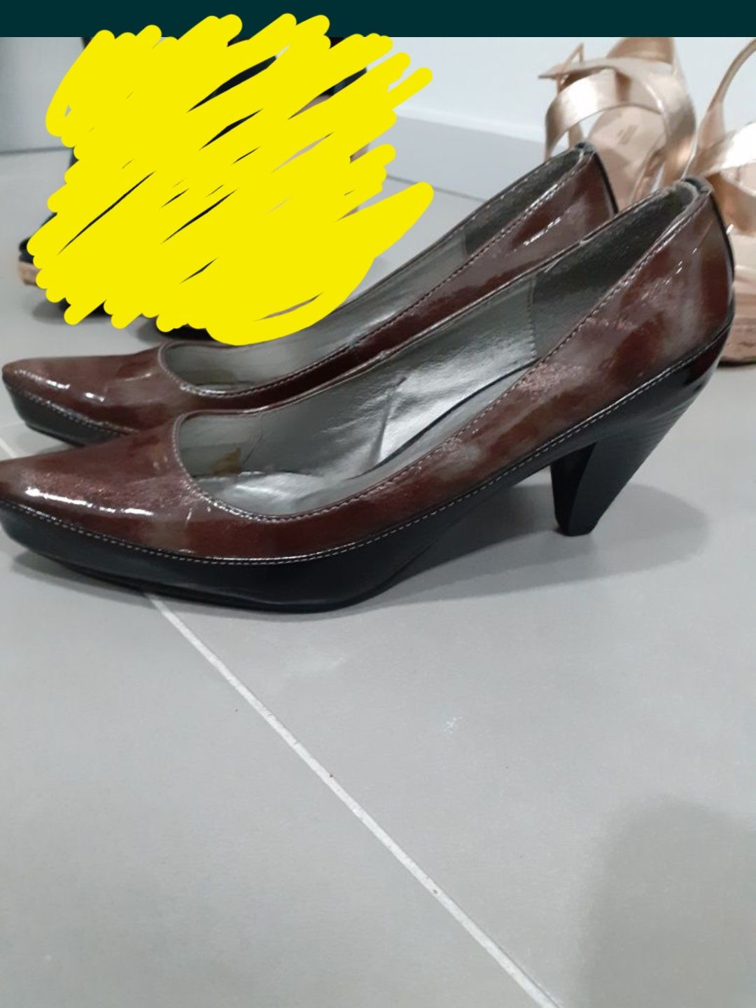 Sapatos de senhora : lote 6 pares sapatos