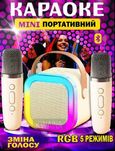 Бездротова беспроводная Bluetooth колонка з 2 мікрофонами Миниколонка