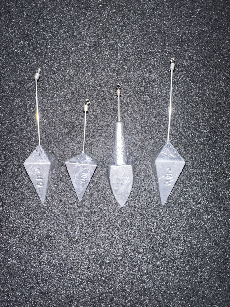 Chumbadas 120gr;130gr;130gr e 155gr com aste