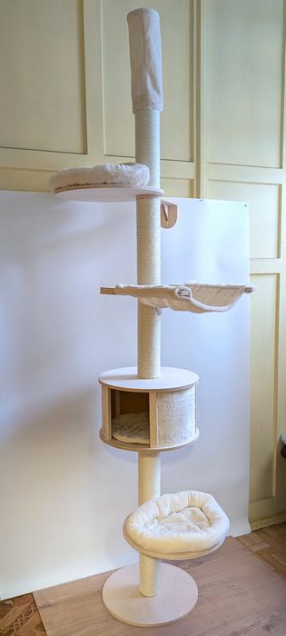 Natural Paradise Drapak Sufitowy Dla Kota Magnolia Kremowy do270cm OTW