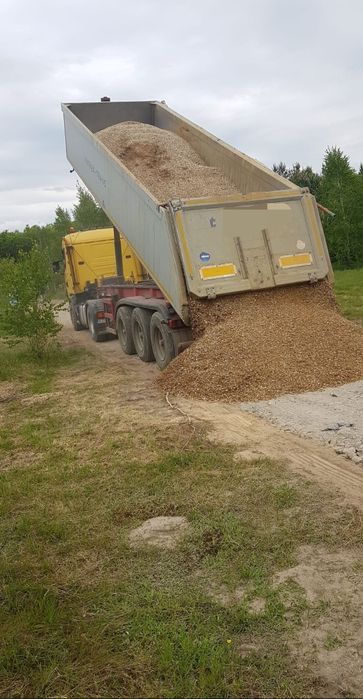 Zasypka, wywóz, Piasek ,Ziemia, Żwir, Kamień, gruz, usługi koparkami