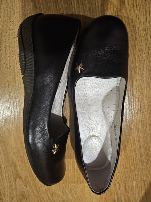 Туфлі шкіряні, дитячі, чорні, 35 розмір, Irbis